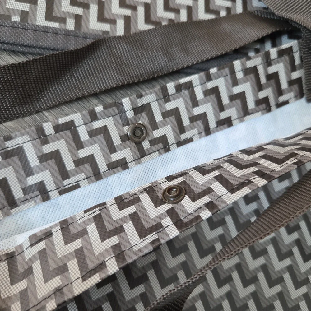 Lululemon Extra Large XL Lot Of 2 Reusable Shopping Tote Bags Brown Gray White